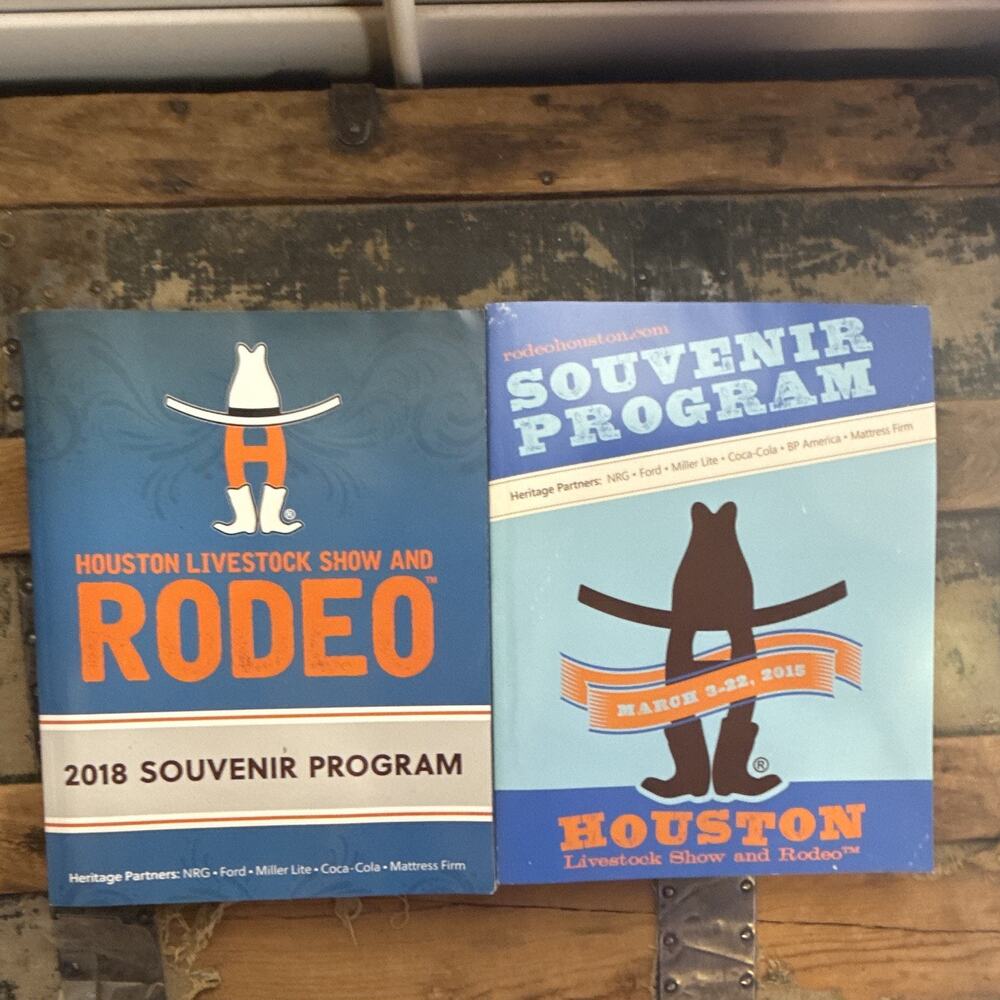 Houston Livestock Show and Rodeo 2018 Souvenir Program Lot of 2